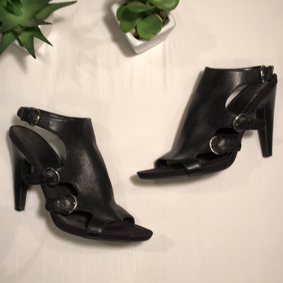 Nine West Sexy Leather 90’s Strappy Heels - Picture 1 of 4